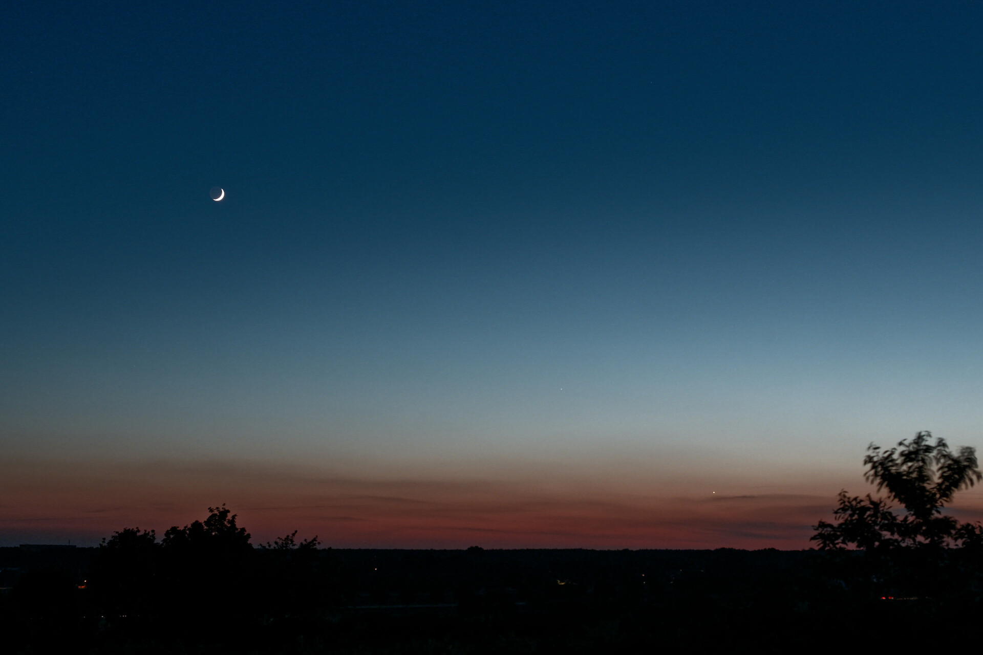 Venus, Merkur, Mond 2020-05-25