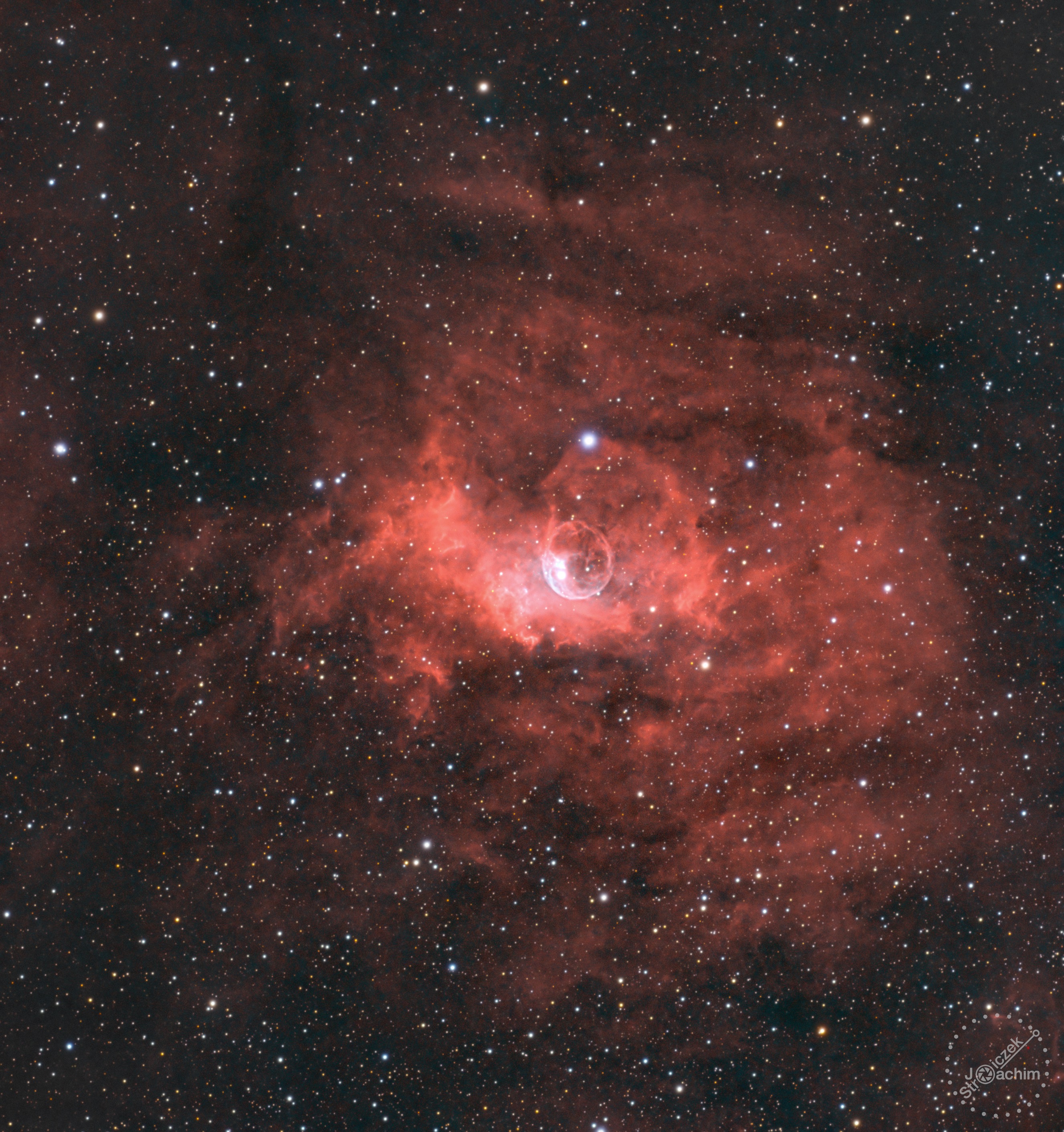 NGC7635 Bubble-Nebular | 17.2.2025 | ASI533 | ZWO FF107 | 59x180 RGB 60x300 Dual-Narrow-Band (8,0 Std.)