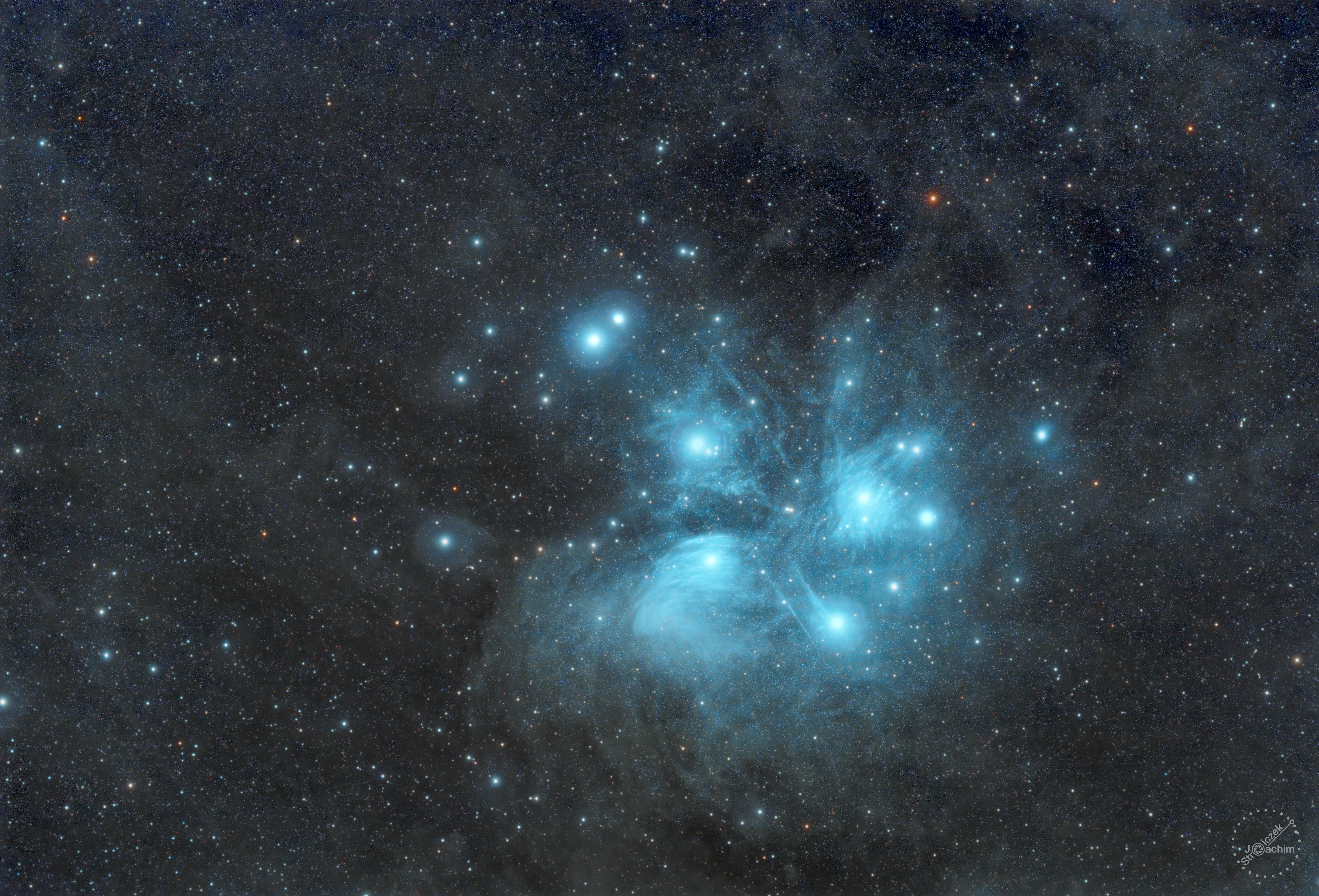 M 45 Plejaden  | 25.12.2021 | Canon 200d | Sharpstar 76 | 140x180s, ISO800 (7 Std.)