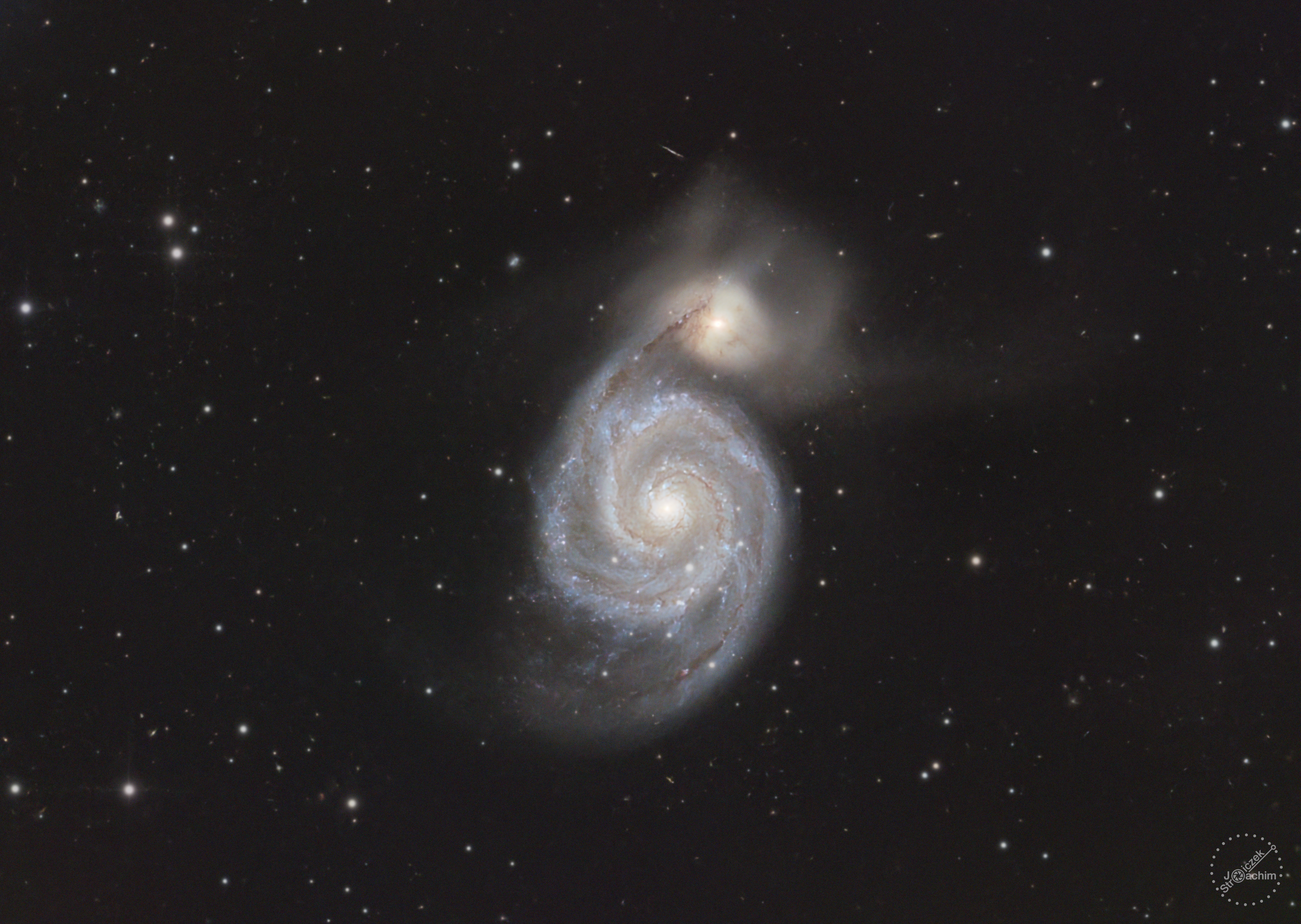 M51 | 8.3.2022 | ASI183 | Celestron C8N | Gain 111, 128x180s  (6,4 Std.)