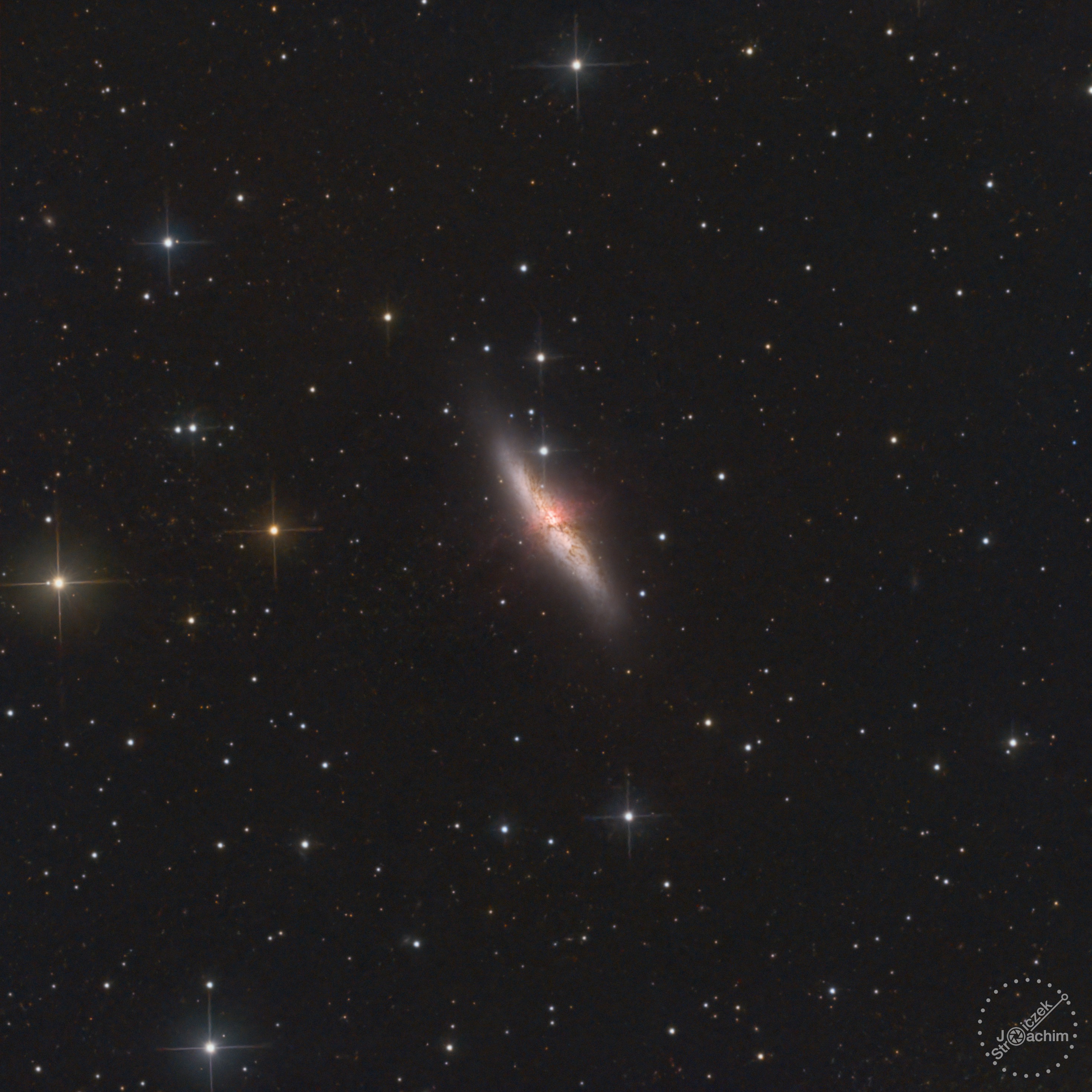 M 82 | 26-27.5.2023 | ASI533 | Celestron C8N |  31x180s + 18x300s Dual-Narrow-Band (3 Std.)