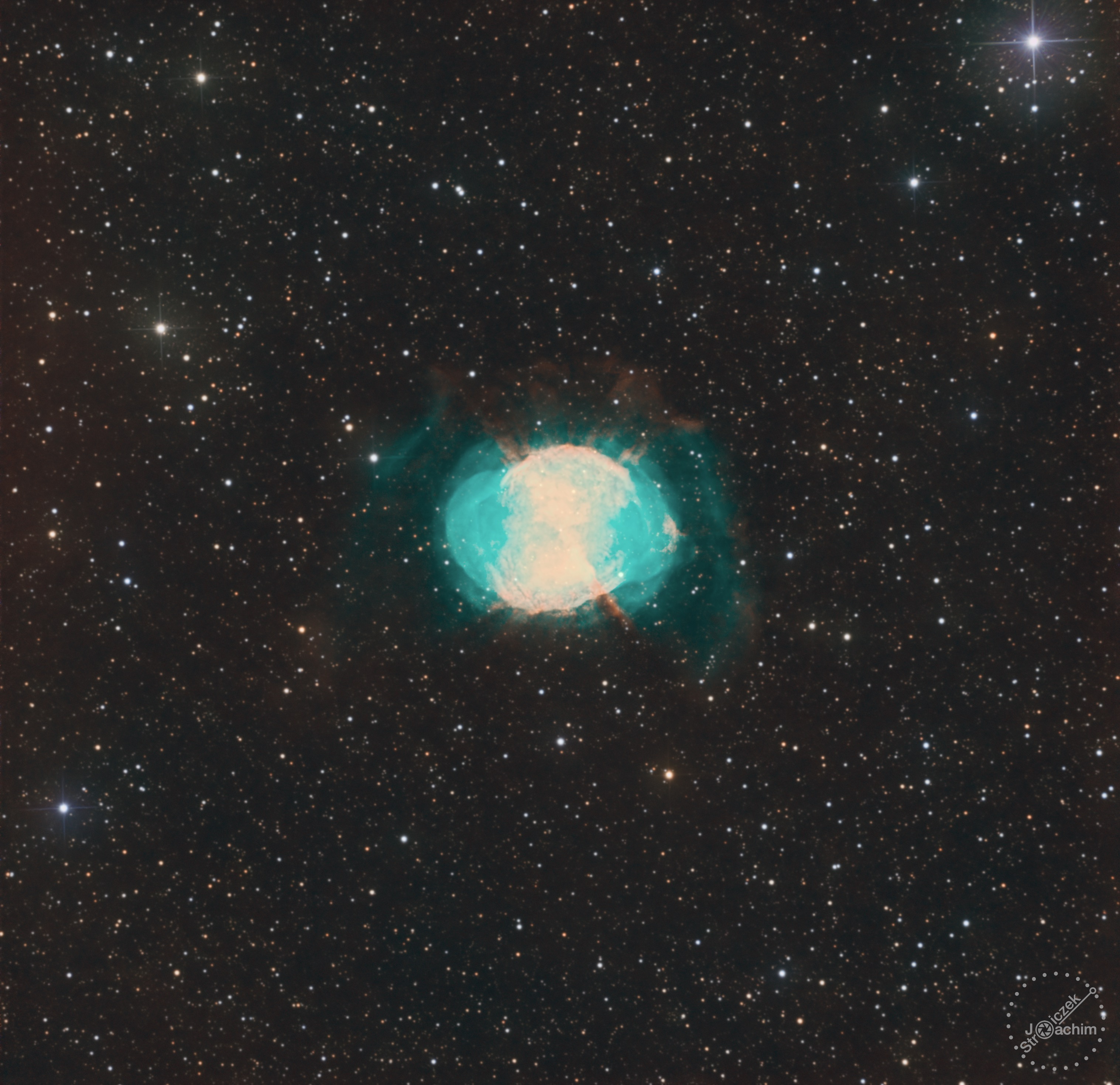 M 27 | 14.7.2021 + 13.6.2023 | ASI183+ASI533 | Celestron C8N |  35x300s Ha/OIII / 42x180s RGB + 179x300s Ha/OIII (20 Std.)