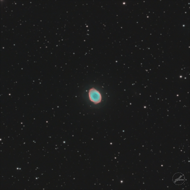 M 57 | 28.-29.5.2023 | ASI533 | Celestron C8N |  91x300s (7,5 Std.)