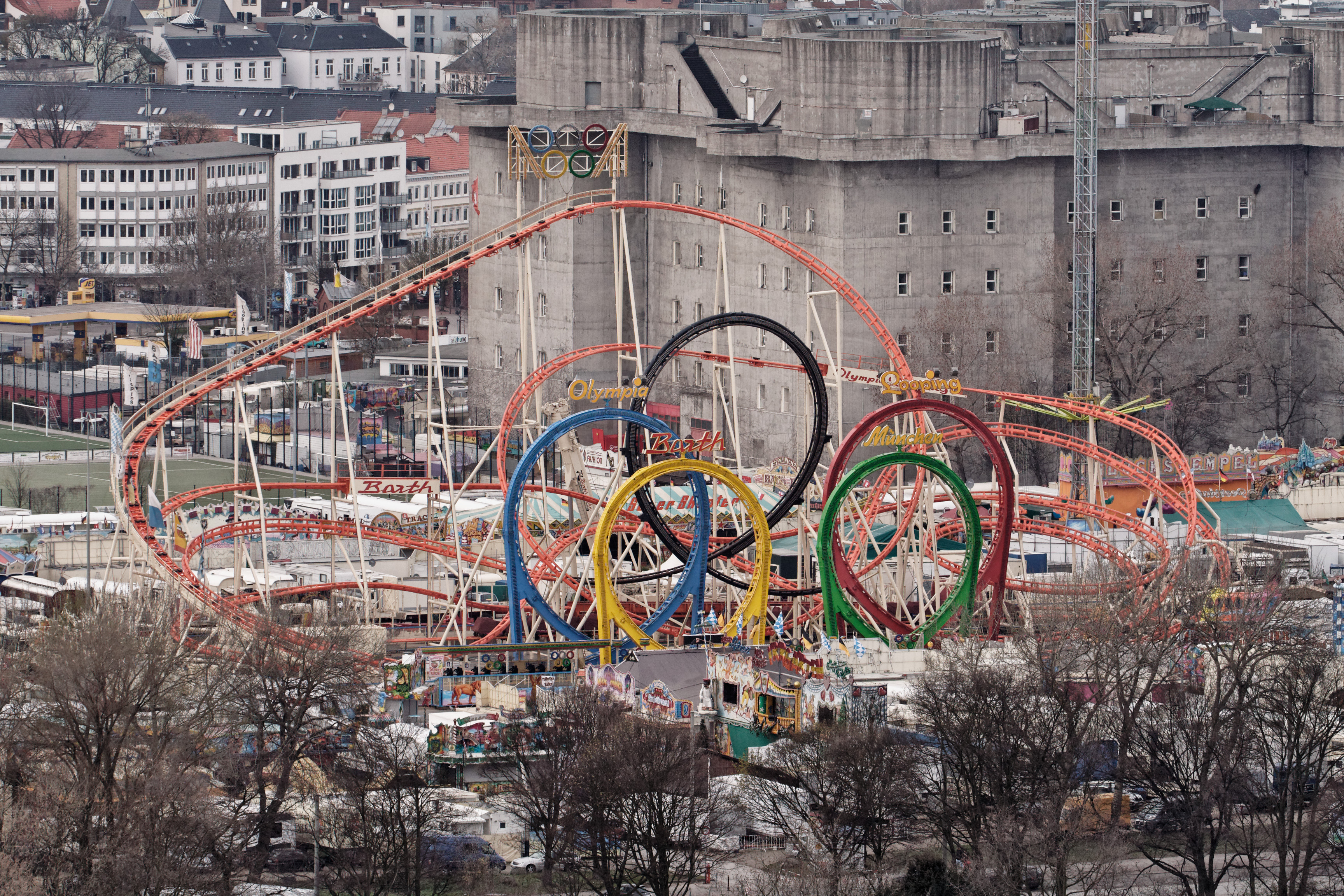 Achterbahn in Hamburg